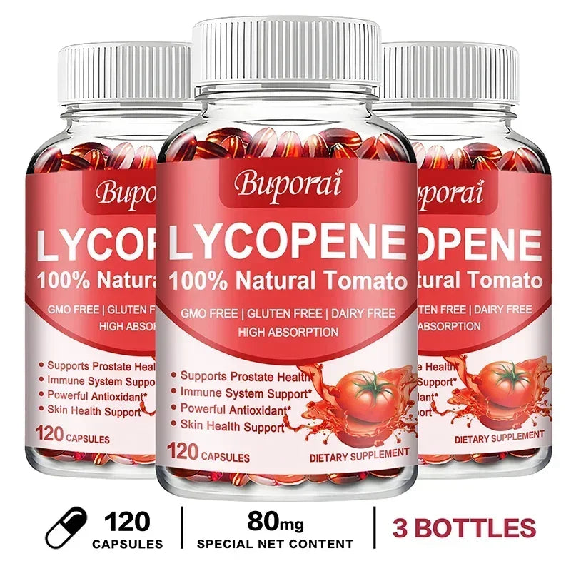 Lycopene Capsules - Promotes Prostate, Heart, Vision Health, Immune Support, Antioxidant - GilloServ