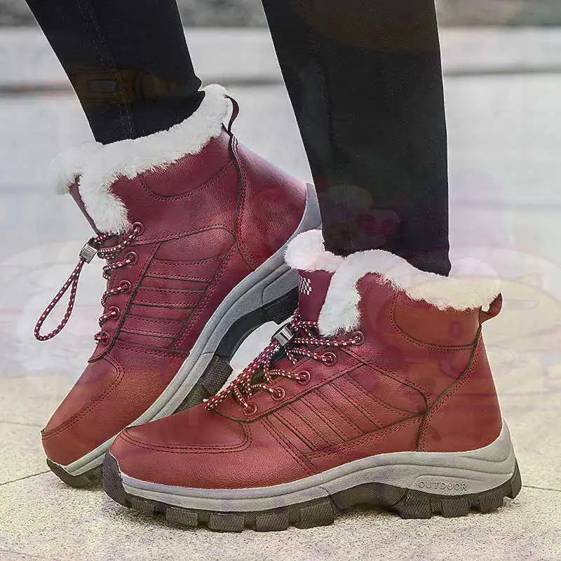 Thermo Thick Heeled Summer Shoes Brand Tennis Boot Black Sneakers - GilloServ