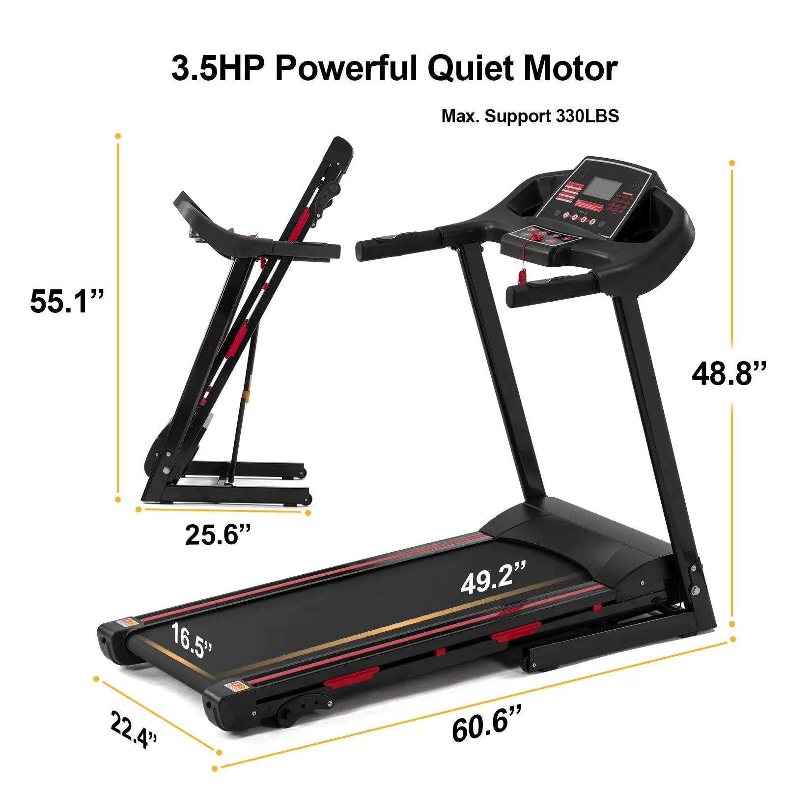 Factory Running Exercise 1.0HP/ 1 Horse Home Fitness Treadmill - GilloServ