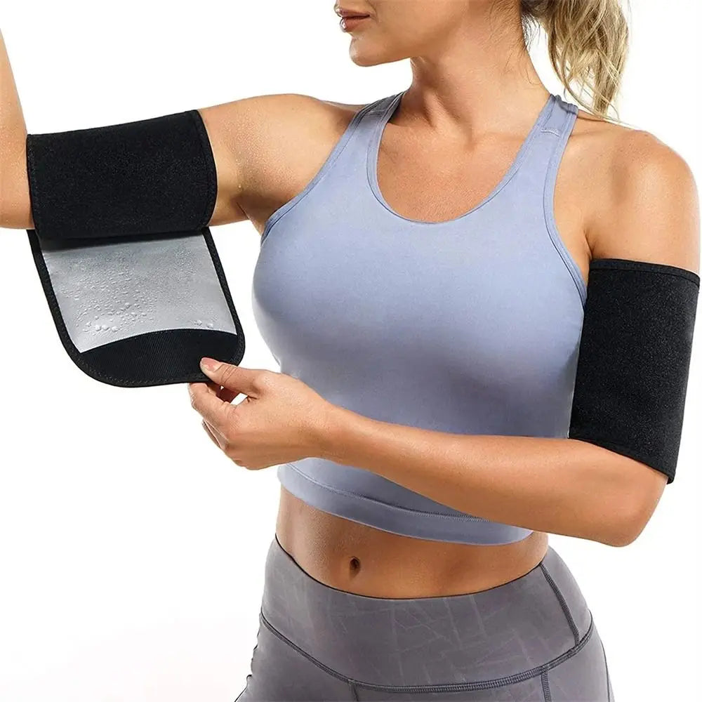 Slimming Sleeves Arm Trimmers Arm Protection Sauna Sweat Arm Shaper Bands Body Shaper Fat Reducer Arm Sweat Band Weight Loss - GilloServ