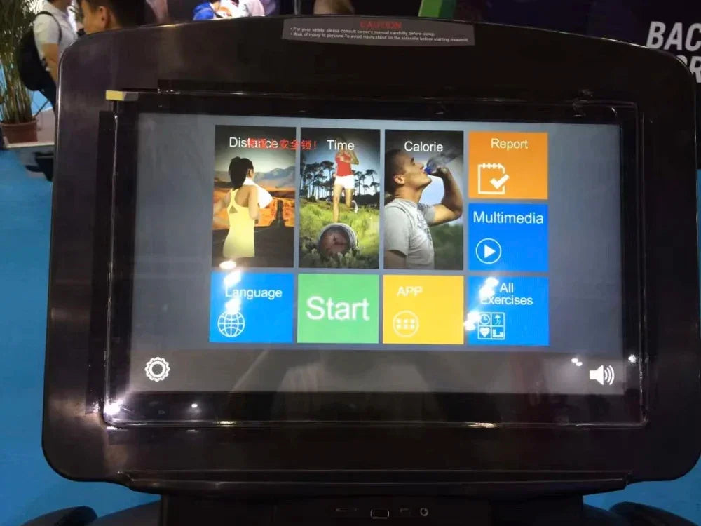 Commercial Electric Treadmill with LED Display Touch Screen Gym Cardio Fitness Running Machine Heart Rate Test Sports Equipment - GilloServ