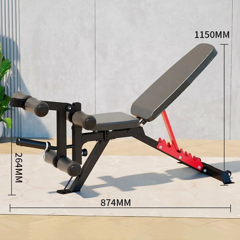 High Quality Adjustable Portable Fitness Weight Bench Sit-Up - GilloServ