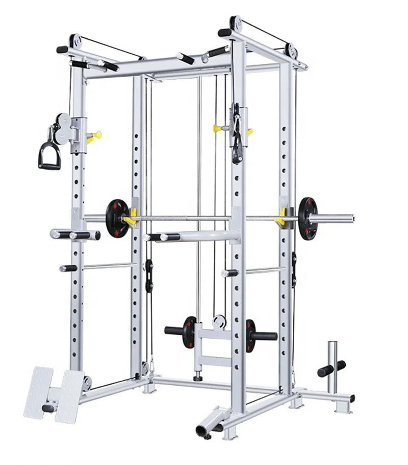 Heavy Duty Strength Trainer Power Cage Weights Workout - GilloServ