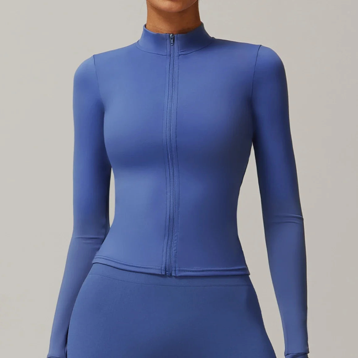 2025 Yoga Top Coat Solid Color Women's Sports Wear Long Sleeve - GilloServ