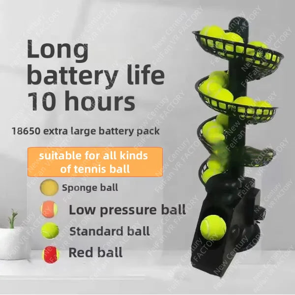 HOT NEW Smart Practice Launching Throwing Ball Training Equipment Feeder Robot Tennis Ball Sports Machine Launcher Robot Feeder - GilloServ