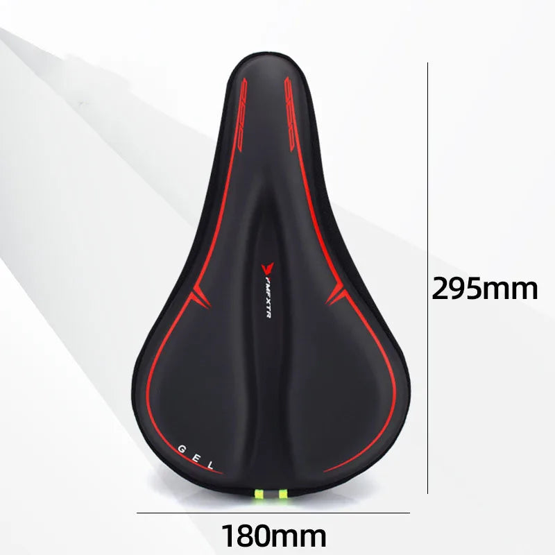 Bicycle Saddle Cover Memory Foam Soft Seat Cushion Mountain Bike Waterproof PU Leather Non-slip Seat Cover - GilloServ