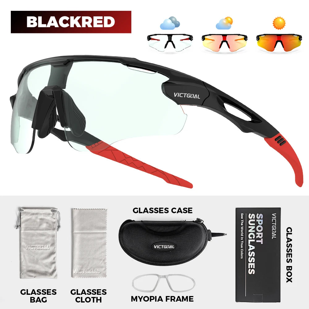 Photochromic Cycling Sunglasses for Men Women Sports UV400 - GilloServ