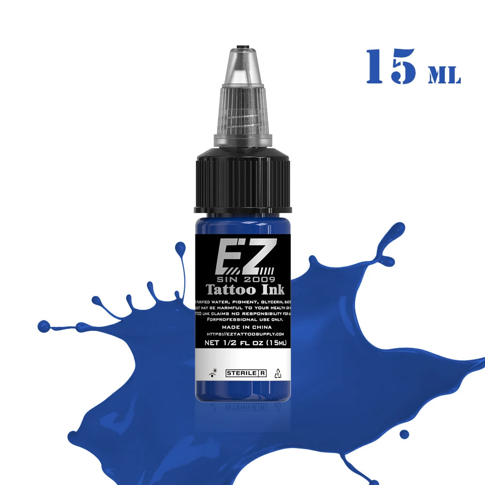 EZ Best Tattoo INK 25 Colors  1/2 oz 15ml/Bottle 3D Makeup Beauty Skin - GilloServ