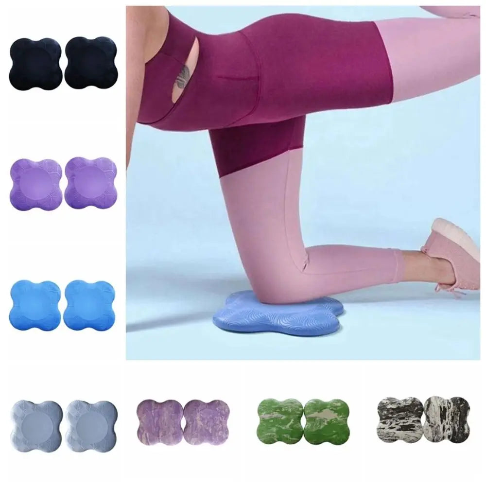 2pcs Waterproof Thickened Yoga Knee Mat Soft TPE Shock Absorption Support Mat Durable Portable Elbow Cushion Yoga Accessories - GilloServ