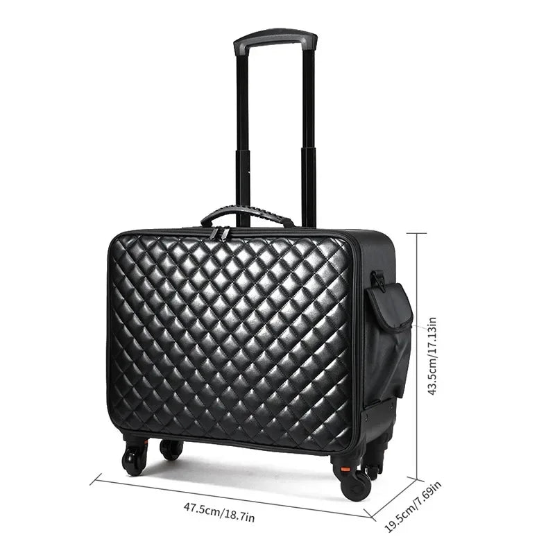 High quality briefcase Travel Makeup Bag Luggage Suitcase for Artists - GilloServ