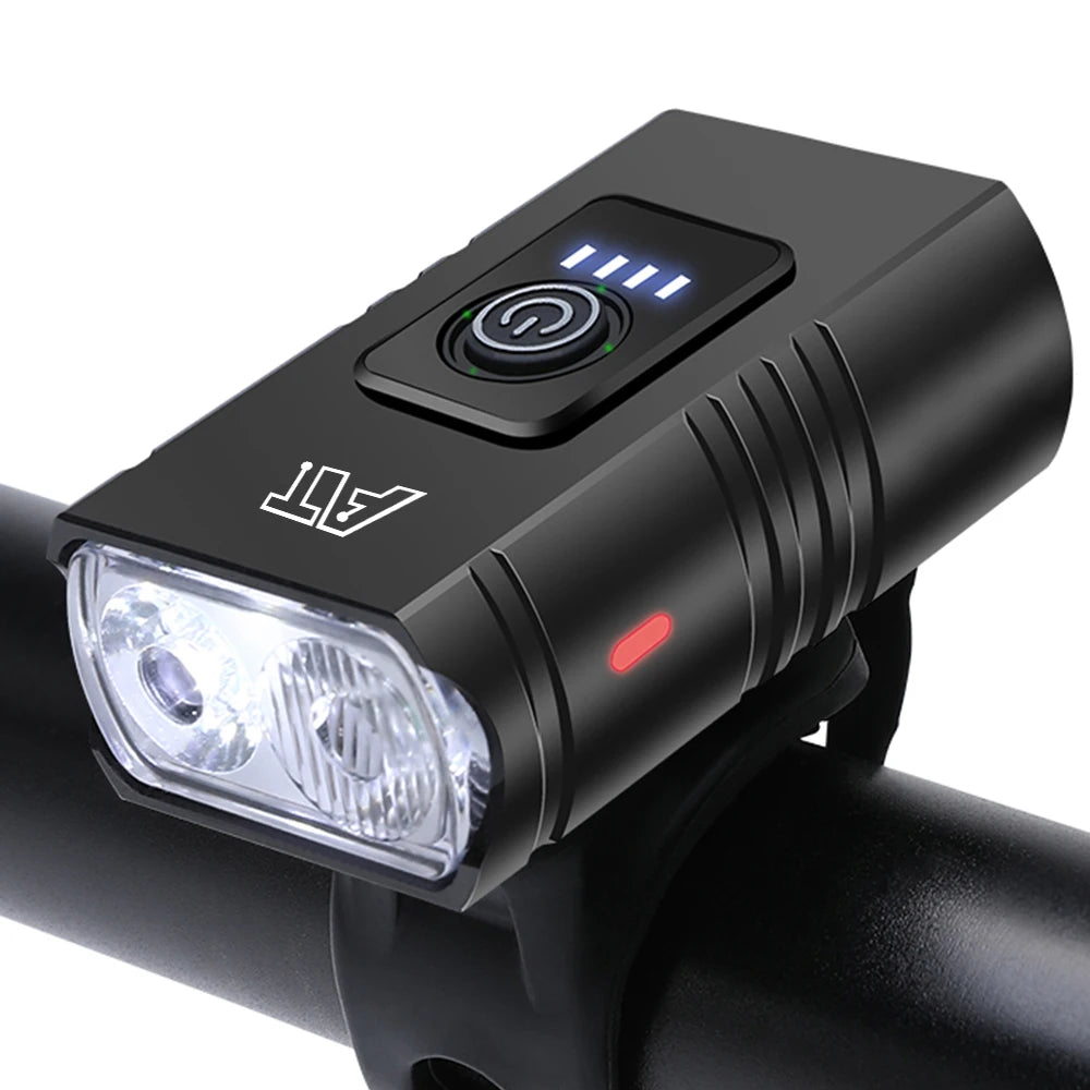 LED Bicycle Front Light Type-C Rechargeable Bicycle Headlight MTB Road Bike Headlamp Easy to Install Cycling Accessories - GilloServ