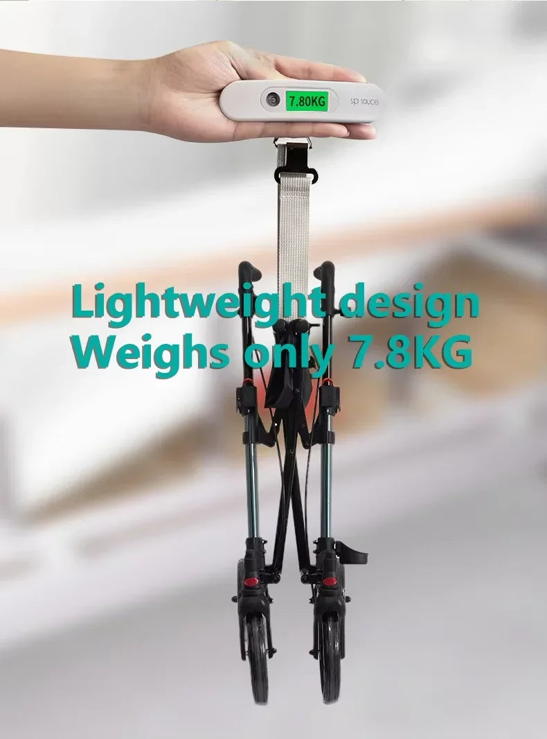 Aluminium Foldable Rollator Walker for Adults Mobility Adult Elderly Rehabilitation Device Frame - GilloServ