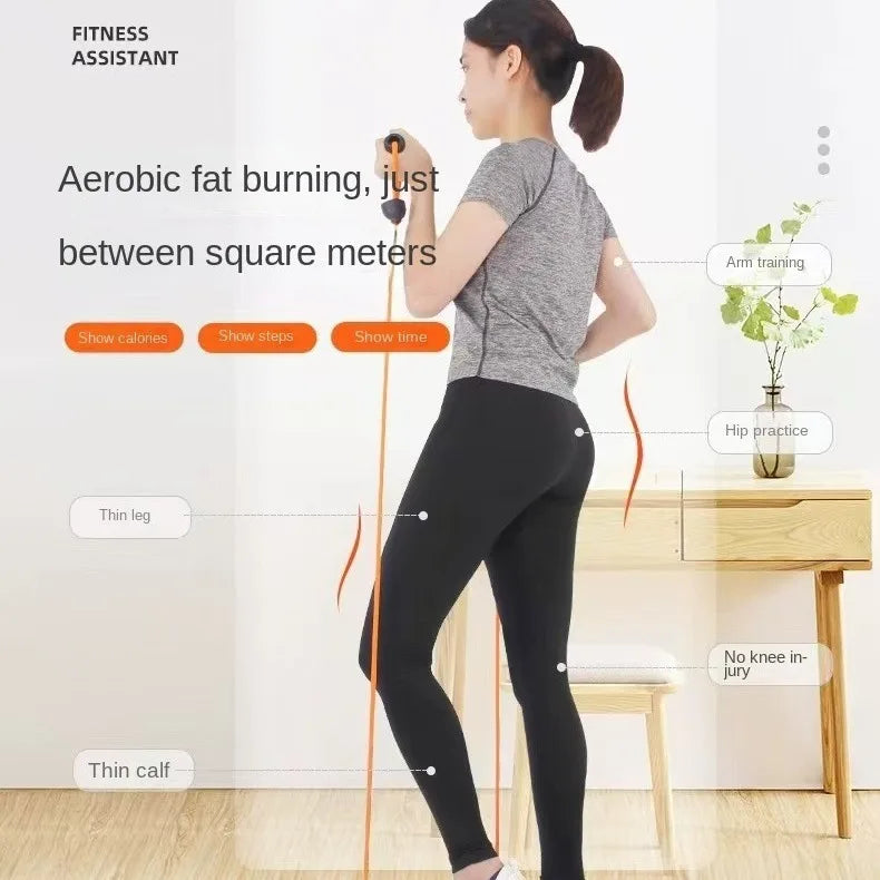 Ski Machine Swinging Step Machine Indoor Leg Exercise Fitness Equipment Home Stepper - GilloServ