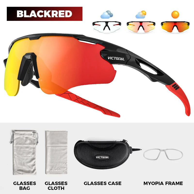 Photochromic Glasses Men Women Outdoor Cycling Sports UV400 Protection Bicycle Eyewear MTB Mountain Road Bike Eyeglass - GilloServ