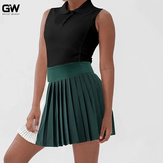 High Quality 2-Piece Women's Fitness Gym Suit// Tennis Golf Yoga-Breathable Sports Wear - GilloServ