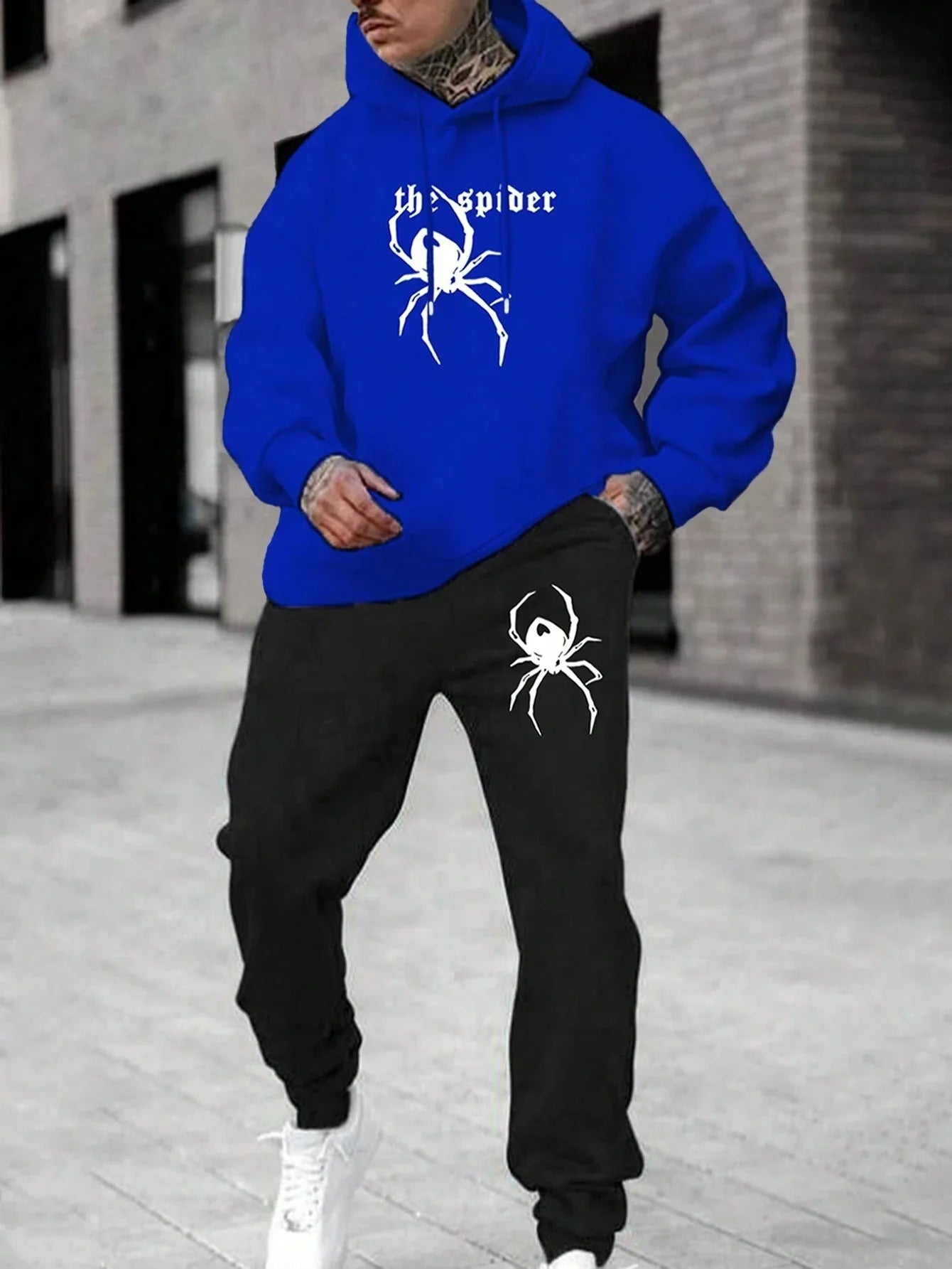 Tracksuit Sets Men's Casual Fleece Warm Hoodies Pants 2PCS Mens Long Sleeve Sport Suit Male Pullover Hoodies Sports Clothing - GilloServ