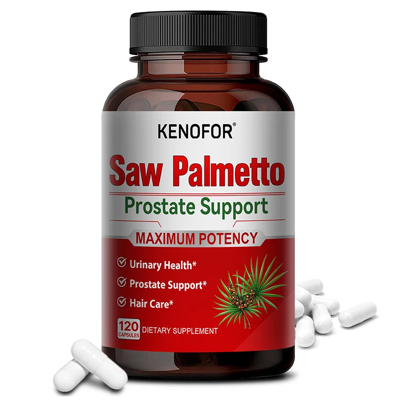 KENOFOR Saw Palmetto Extract Supplement - Supports Good Sleep, Prostate and Urinary Tract Health, Promotes Hair Growth - GilloServ