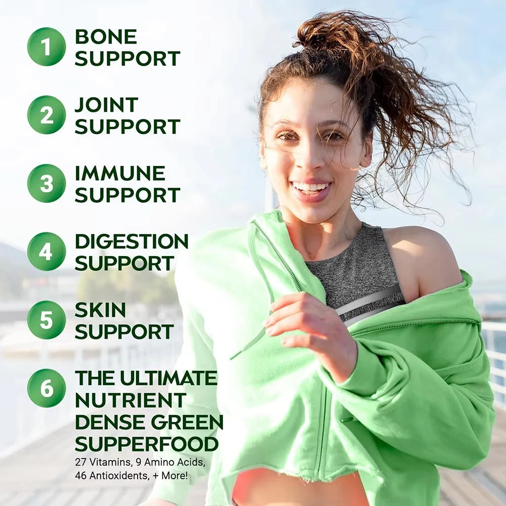 Moringa Capsules Supplement Support Sleep Well, Energy, Joints, Immune & Gut Health, Rich in Antioxidants, Vitamins & Amino Acid - GilloServ