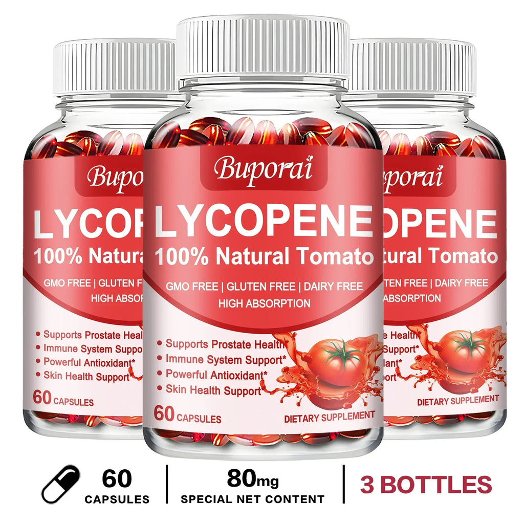 Lycopene Capsules - Promotes Prostate, Heart, Vision Health, Immune Support, Antioxidant - GilloServ