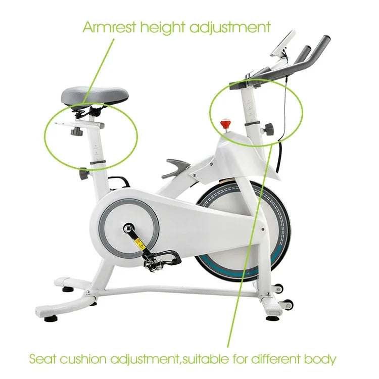 Dynamic Spinning Bike Physiotherapy Freewheel Exercise Bike Stationary Bike with Monitor Mount - GilloServ