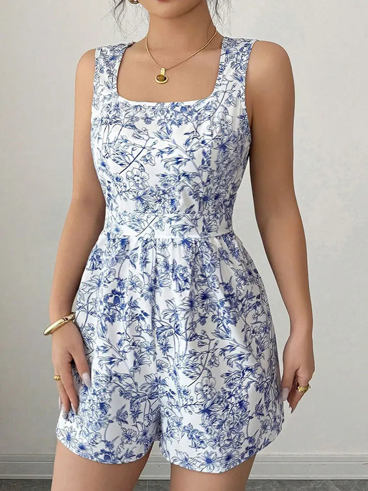 Women Jumpsuits Summer New Streetwear Fashion Lace-up Casual - GilloServ