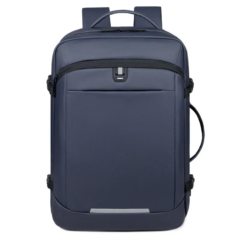 180 Degree Open Laptop Backpack with USB Charging Port Waterproof Business Travel Bag - GilloServ