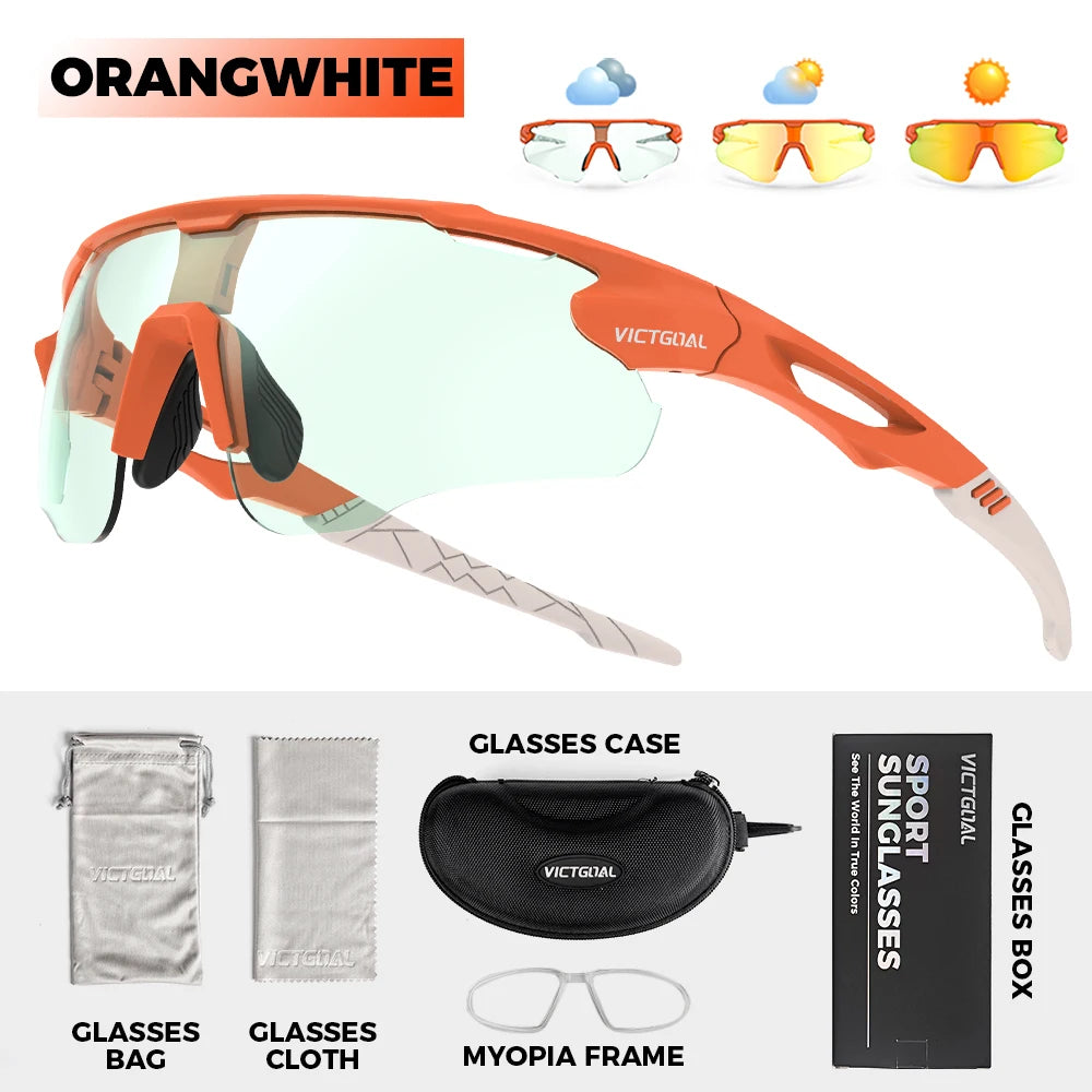 Photochromic Cycling Sunglasses for Men Women Sports UV400 - GilloServ