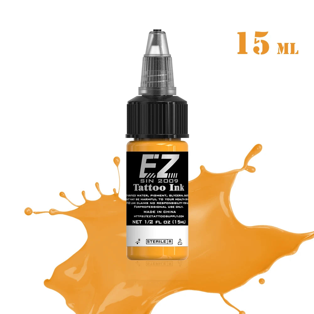 EZ Best Tattoo INK 25 Colors  1/2 oz 15ml/Bottle 3D Makeup Beauty Skin - GilloServ