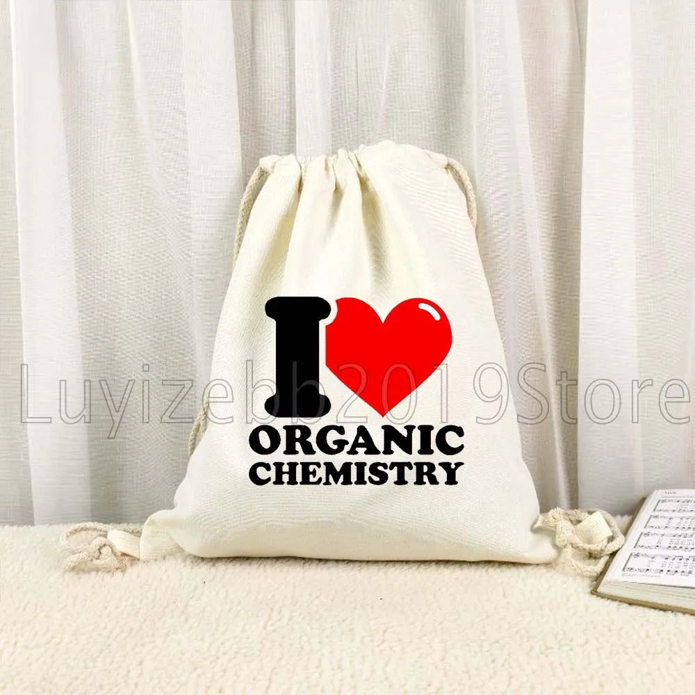 Funny Chemistry Biology Science Art Cute Gifts Canvas Drawstring Bags - GilloServ
