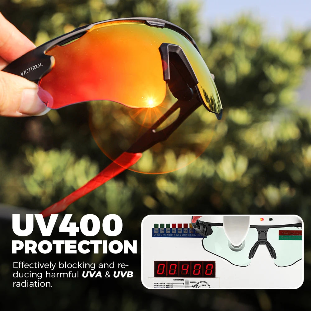 Photochromic Cycling Sunglasses for Men Women Sports UV400 - GilloServ