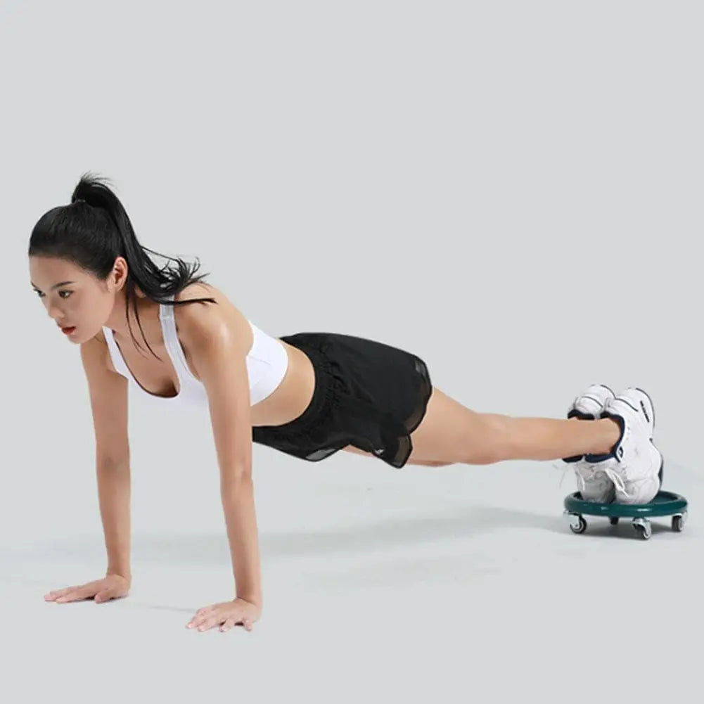 6 In 1 Exercise Equipment Set with Ab Wheel Handle Grips// Resistance Bands Knee Pad Jump Rope and Pushup Bars for Full Body Worko - GilloServ