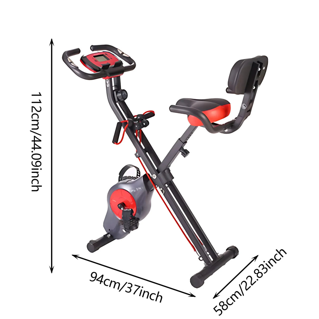 Workout  Indoor Fitness Exercise Bike// Body Building Belt Drive Foldable Gym Exercise Bicycle// Bike - GilloServ