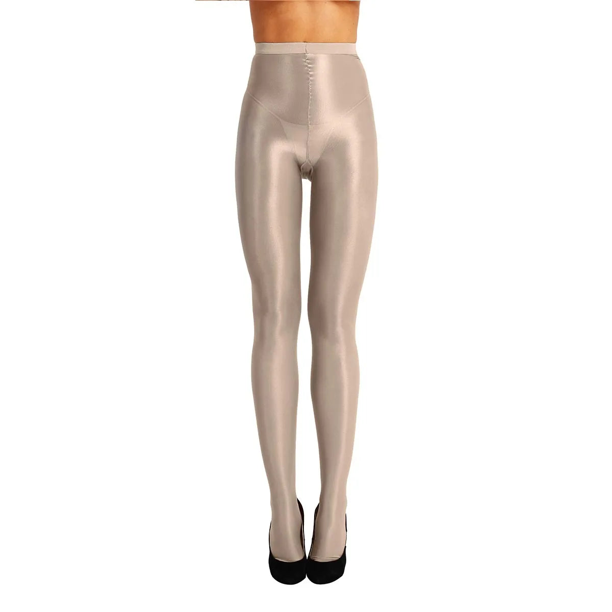 Women Ultra Thin Glossy Tights Sexy Leggings Shiny Stretch Yoga Pants Ballet Dance Workout Fitness Sports Tights Underwear - GilloServ