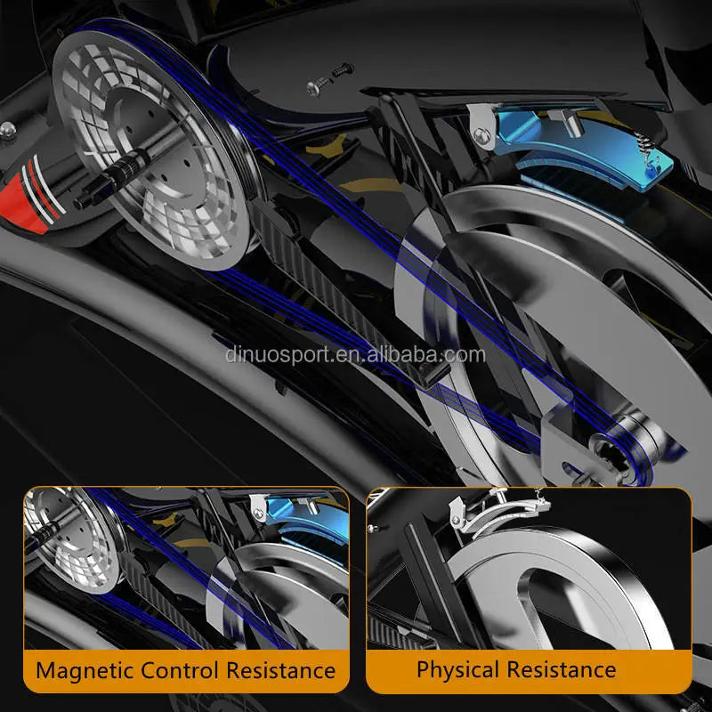 Magnetic Resistance Exercise Bike Home Cardio Gym Workout Bike Fitness Indoor Gym Exercise Flywheel 13 kg Spinning Bike - GilloServ