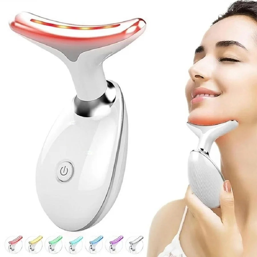 Quality Vibrating Neck/ Beauty /face Skin Toner/Massager device,1 Piece set with Portable USB Charging - GilloServ