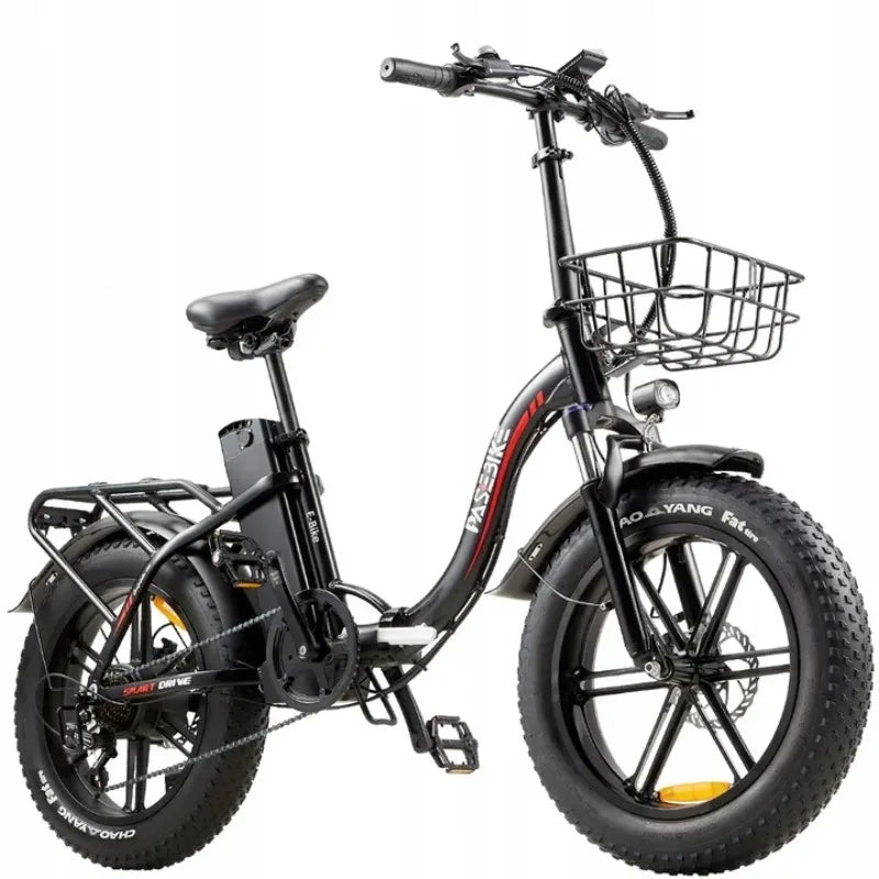 NEW BEST 20 Inch Fat Tire Ebike 750W Motor Battery Electric// Full Suspension //48V Best Mountain E Bike - GilloServ