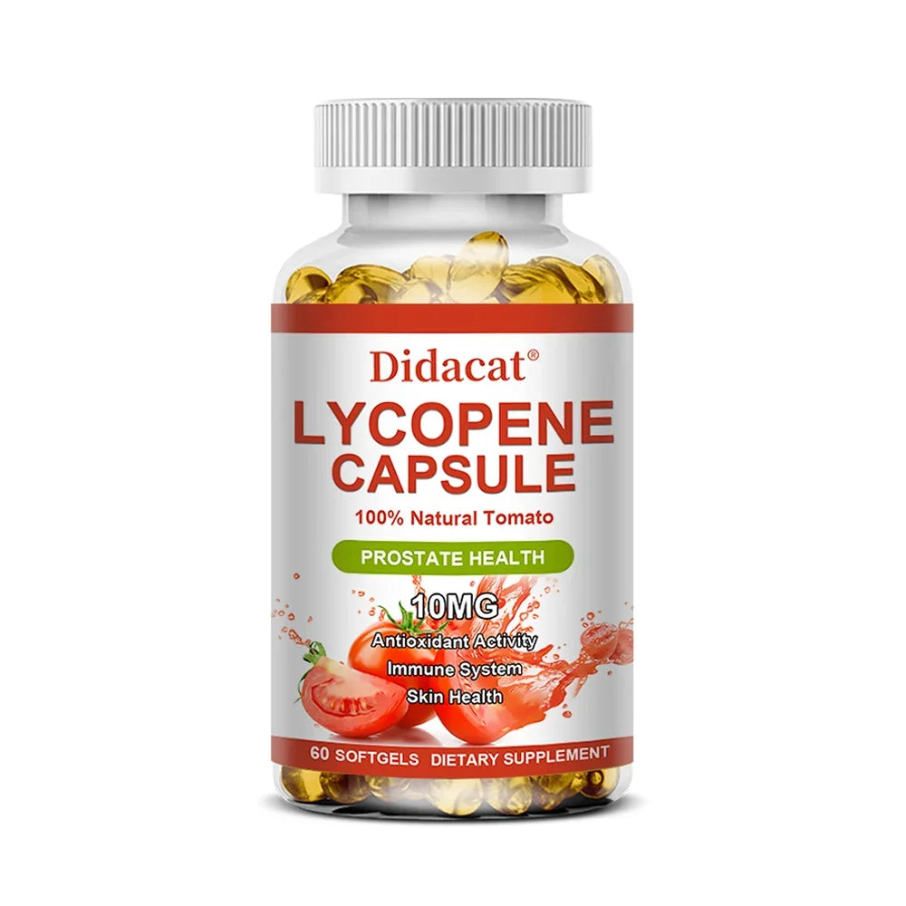 Lycopene Capsules - Prostate Health, Urinary Tract Health, Enhance Immunity,Tomato Extract,Gluten-Free - GilloServ
