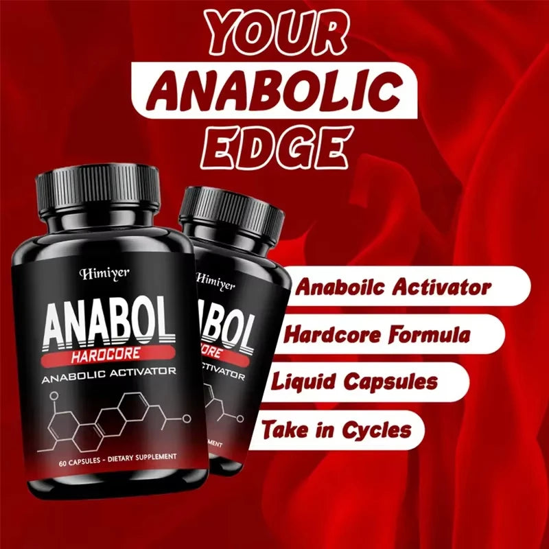 ANABOL Capsules - Men's Health Supplement, Protein Synthesis, Antioxidant, Improve Athletic Performance - GilloServ