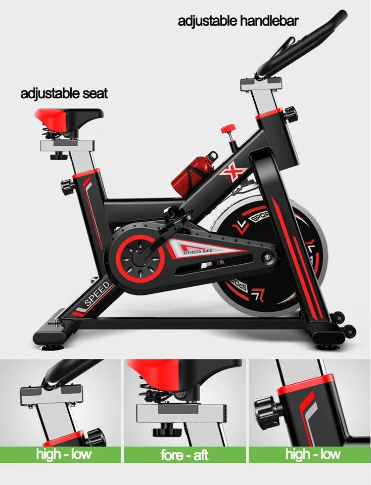 Indoor Body Building Home Gym Equipment Fitness Machine Exercise Folding Magnetic Static Bicycle Sports Spin Bike - GilloServ