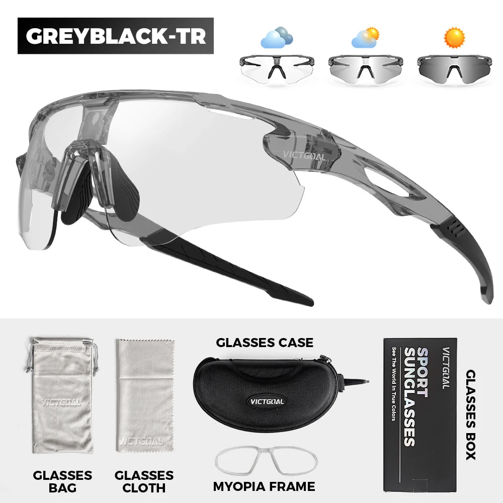 Photochromic Cycling Sunglasses for Men Women Sports UV400 - GilloServ