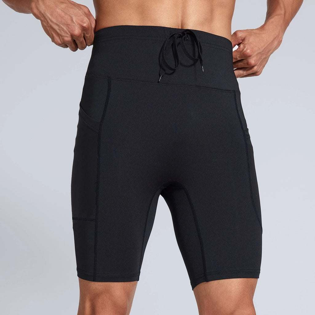 Men Women Yoga Running Shorts Pockets Outdoor Sports Half Pants Tights Exercise Fitness Gym Cycling Shorts Leggings Quick Drying - GilloServ