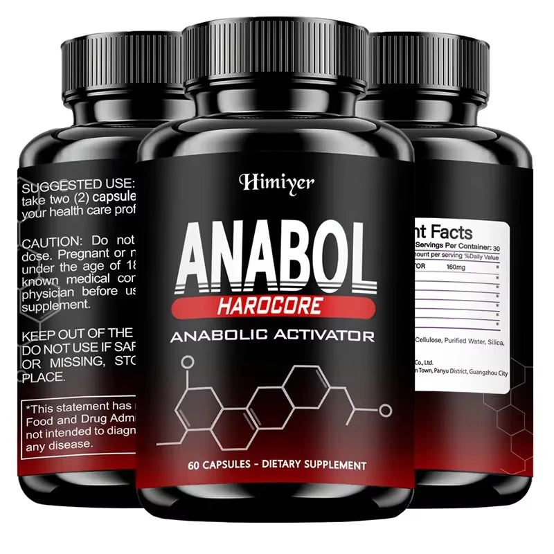 ANABOL Capsules - Men's Health Supplement, Protein Synthesis, Antioxidant, Improve Athletic Performance - GilloServ