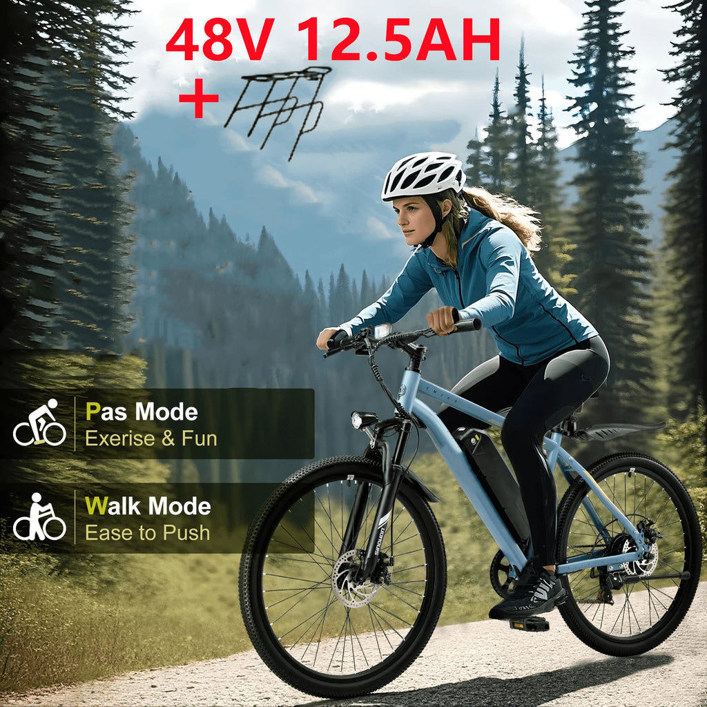 Electric Motorcycles Mountain Bike Bicycle 500W 15.6Ah/12.5Ah/10Ah Battery - GilloServ