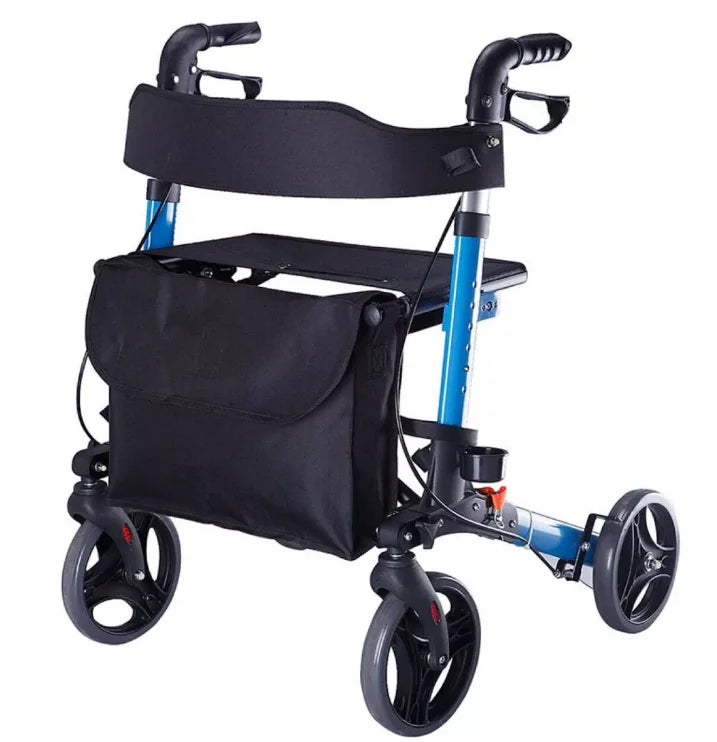 Aluminum Shopping Cart, Mobile Medical Trolley For Elderly Walker Rollator - GilloServ