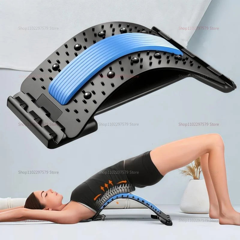 Lumbar Soothing Device Fitness Lumbar Massager Support Relaxation Tool Stretcher for Spine Pain Relief Massageador Equipment - GilloServ