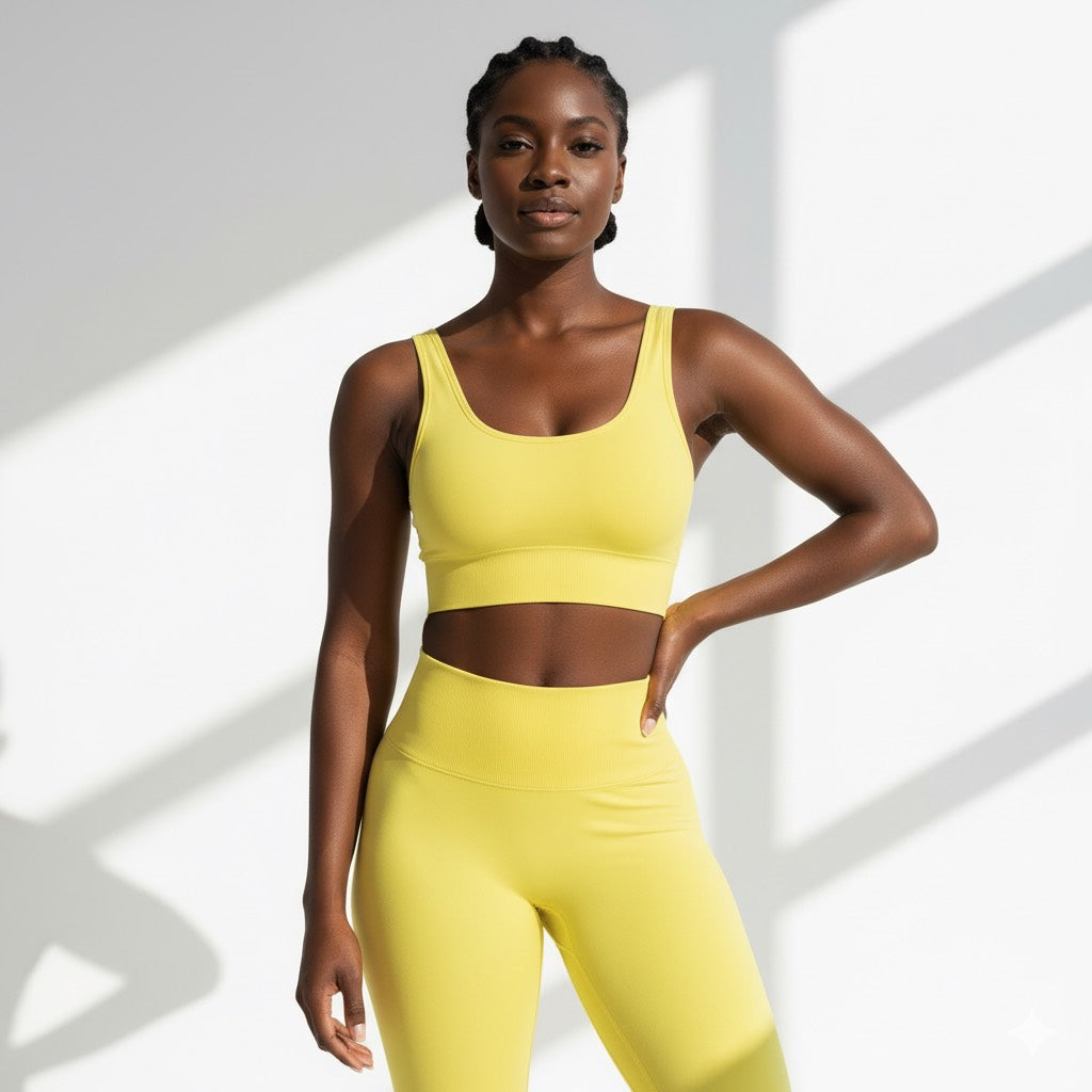 Naked-Feel Yoga Set Yoga Leggings Set Women Fitness Suit