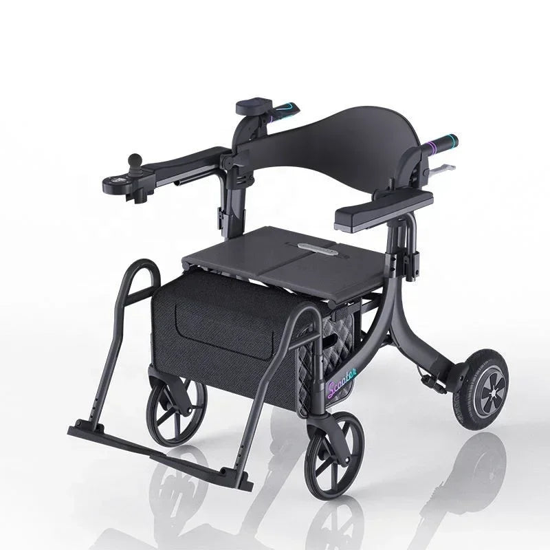 Folding Adjustable Electrical Lightweight Walker Rollator Power  Multifunctional Mobility - GilloServ