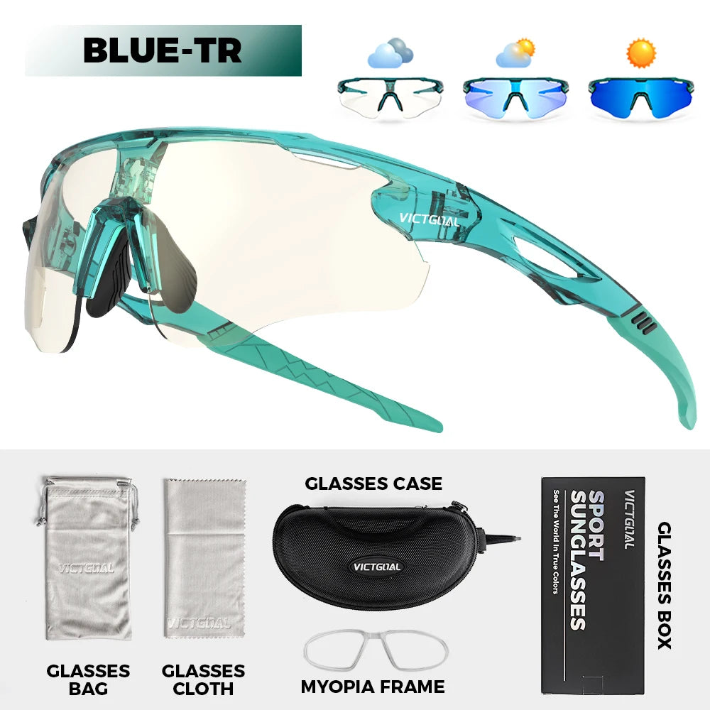 Photochromic Cycling Sunglasses for Men Women Sports UV400 - GilloServ