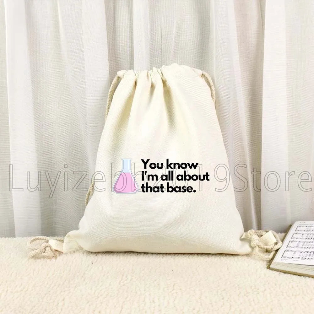 Funny Chemistry Biology Science Art Cute Gifts Canvas Drawstring Bags - GilloServ