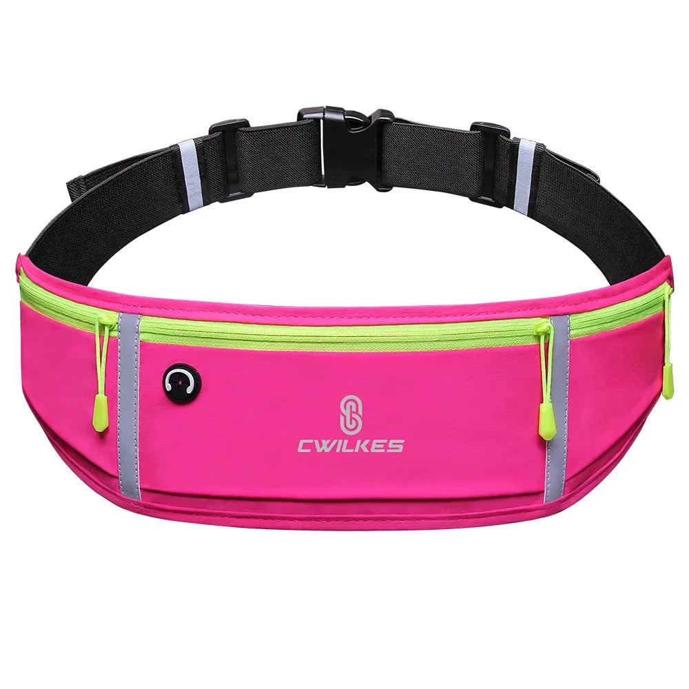 CWIKLES Sports Fanny Pack Women Running Belt Waist Bag Men Waterproof Gym Phone Pouch Banana Bags Run Accessories - GilloServ
